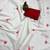 white & red color linen printed lace border sarees
