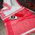white & red color linen digital printed durga pooja sarees