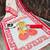 white & red color linen digital printed durga pooja sarees
