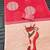 red  color linen durga pooja sarees