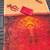 yellow   red color linen durga pooja sarees