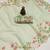 pista green color linen digital printed saree with running print blouse