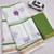 white green color linen flower printed sarees