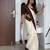 white black color linen digital printed saree