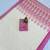 white pink color linen digital printed saree