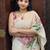 white maroon color linen digital printed saree