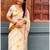 light chiku  pink color linen zari kerela border sarees