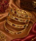 Navrang Multicolor Stone Work Bangles