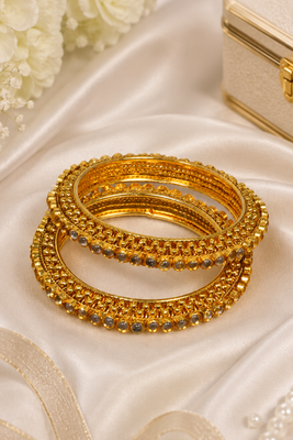 Kundan Gold Work Bangles 2