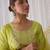 Geometric Embroidered Round Neck Liva Straight Kurta with Trousers & Dupatta