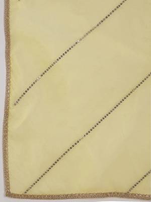 Geometric Embroidered Round Neck Liva Straight Kurta with Trousers & Dupatta 4