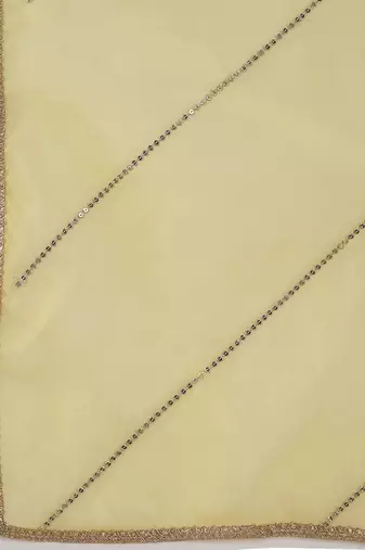 Geometric Embroidered Round Neck Liva Straight Kurta with Trousers & Dupatta