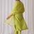 Geometric Embroidered Round Neck Liva Straight Kurta with Trousers & Dupatta