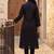 Women Regular Thread Work Pure Cotton Kurta with Trousers