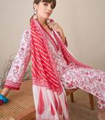 Women Floral Printed Regular Pure Cotton Kurta with Trousers & With Dupatta