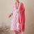 Women Floral Printed Regular Pure Cotton Kurta with Trousers & With Dupatta
