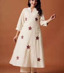 Women Ethnic Motifs Printed Regular Pure Cotton A-Line Kurta with Palazzos