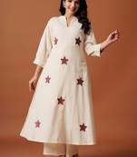 Women Ethnic Motifs Printed Regular Pure Cotton A-Line Kurta with Palazzos