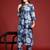V-Neck Floral Printed Pleat Detailed Kurta with Trousers
