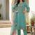 Women Floral Embroidered Regular Thread Work Kurta with Trousers & With Dupatta