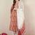 Women Floral Printed Regular Thread Work  Cotton Kurta with Trousers & With Dupatta