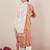 Women Floral Printed Regular Thread Work  Cotton Kurta with Trousers & With Dupatta