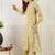 Women Floral Printed Regular Sequinned Pure Cotton Kurta with Trousers