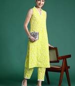 Women Floral Printed Regular Pure Cotton Kurta with Trousers