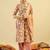 Women Floral Printed Regular Thread Work Pure Cotton Kurta with Trousers & With Dupatta