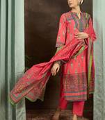 Women Ethnic Motifs Printed Regular Pure Cotton Kurta with Trousers & With Dupatta