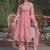 Women Floral Embroidered Regular Mirror Work Kurta with Trousers & With Dupatta