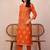 Women Ethnic Motifs Printed Regular Pure Cotton Kurta with Trousers & With Dupatta