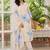 Women Floral Printed Regular Thread Work Linen Kurta with Trousers & With Dupatta