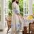 Women Floral Printed Regular Thread Work Linen Kurta with Trousers & With Dupatta