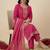 Women Ethnic Motifs Embroidered Regular Sequinned Kurta with Trousers & With Dupatta