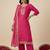 Women Ethnic Motifs Embroidered Regular Sequinned Kurta with Trousers & With Dupatta