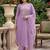 Women Ethnic Motifs Embroidered Regular Sequinned Kurta with Trousers & With Dupatta