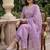 Women Ethnic Motifs Embroidered Regular Sequinned Kurta with Trousers & With Dupatta