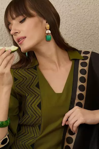 Women Printed Regular Kurta with Palazzos & With Dupatta