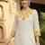 Women Floral Embroidered Regular Thread Work Pure Cotton Kurta with Trousers