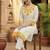 Women Floral Embroidered Regular Thread Work Pure Cotton Kurta with Trousers