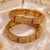 Floral Kundan Stone Work Openable Bangles