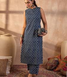 Women Printed Regular Pure Cotton Kurta with Palazzos