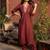 Women Regular Thread Work Kurta with Trousers