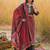 Red Printed Straight Kurta Trousers Dupatta Set Kurta Sets