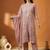Women Floral Embroidered Regular Thread Work Pure Cotton Kurta with Trousers & With Dupatta