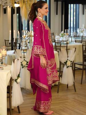 Women Ethnic Motifs Embroidered Regular Mirror Work Kurta with Palazzos & With Dupatta 4