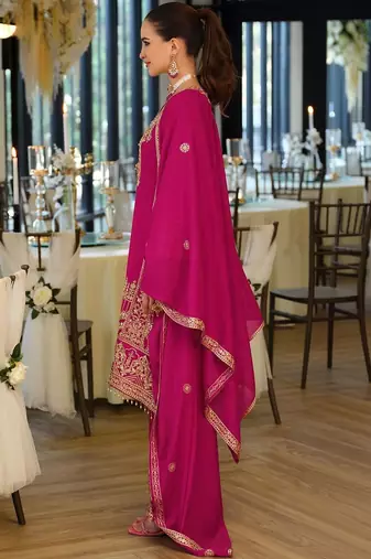 Women Ethnic Motifs Embroidered Regular Mirror Work Kurta with Palazzos & With Dupatta