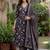 Women Floral Printed Angrakha Pure Cotton Kurta with Trousers & With Dupatta