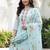 Women Floral Printed Regular Thread Work Linen Kurta with Trousers & With Dupatta